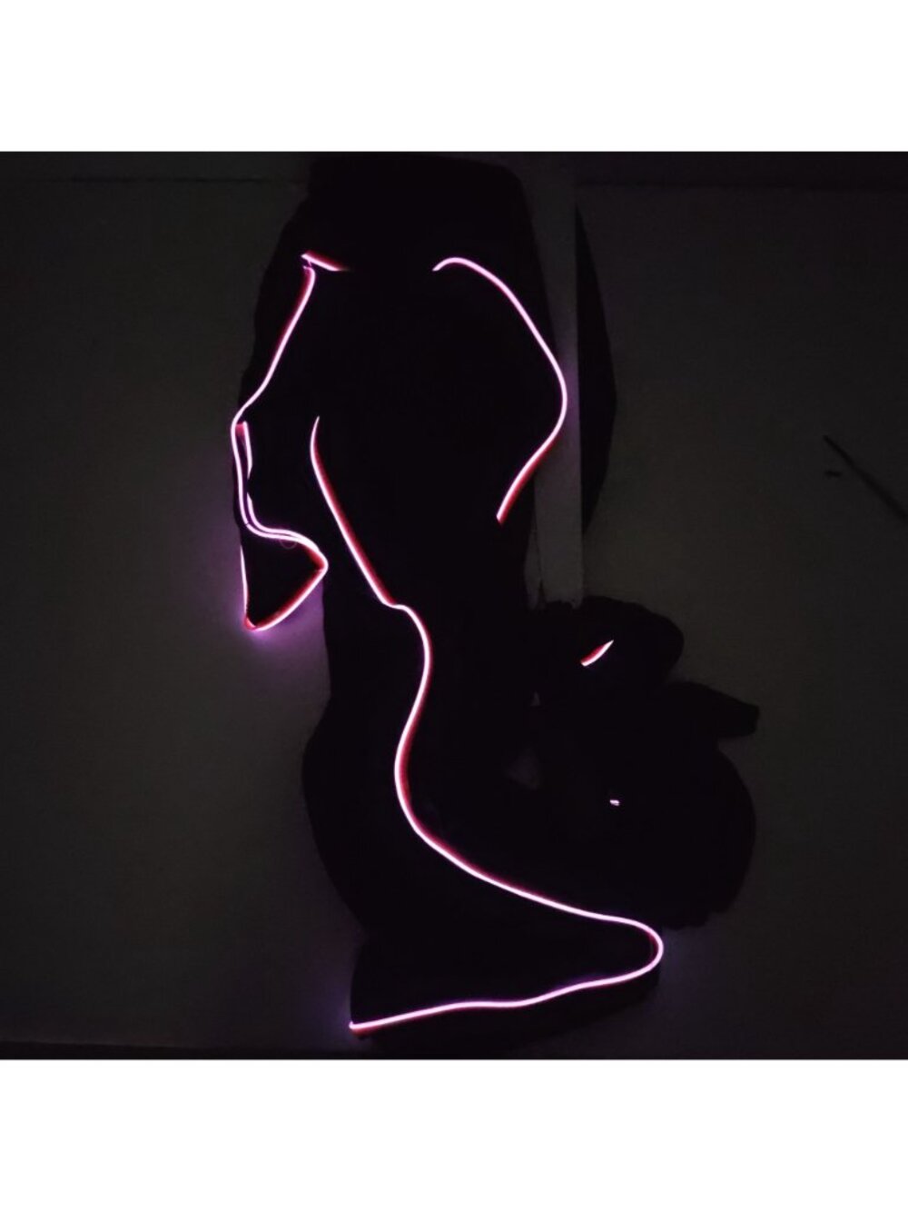 Celebrate! Girls M (7/8) EL Light-Up Stick Figure Hooded Dress Halloween Costume - Picture 3 of 7